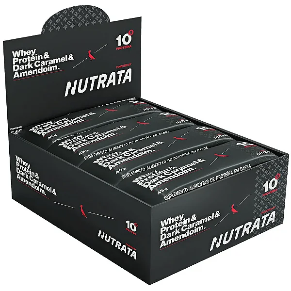 Barra De Proteina 45g Reserva Display Com 12un Nutrata - Caramel Protein