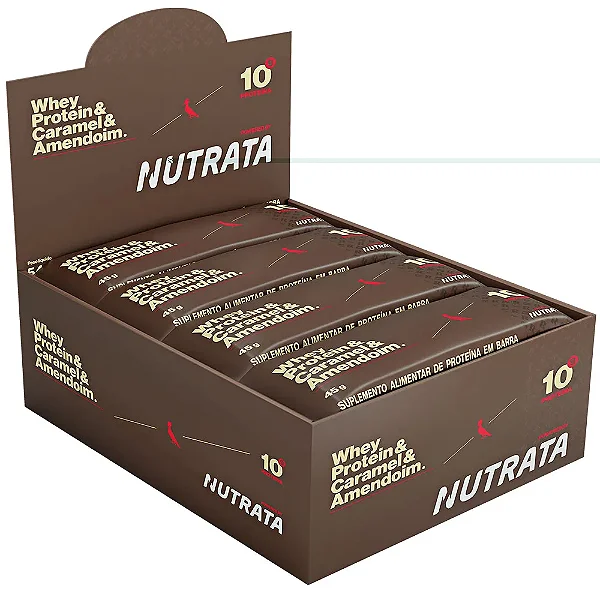 Foto de Barra De Proteina 45g Reserva Display Com 12un Nutrata - Dark Caramel Protein