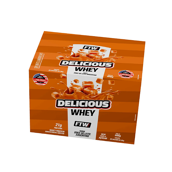 Foto de Delicious Whey Sachê 30g Doce de Leite Argentino FTW