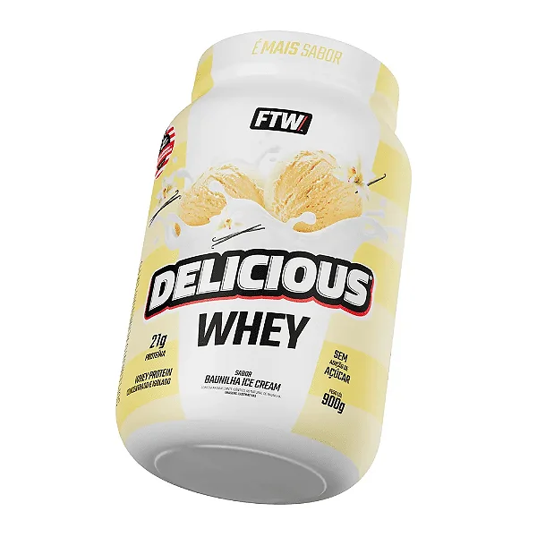Delicious Whey Pote 900g Ftw - BAUNILHA
