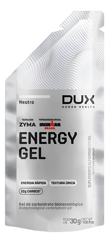 Energy Gel Com Cafeína 30g Display Com 10un Dux Nutrition - Neutro