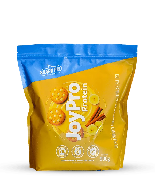Whey Protein Joypro Refil 900g Shark Pro - Bolo De Banana Com Canela