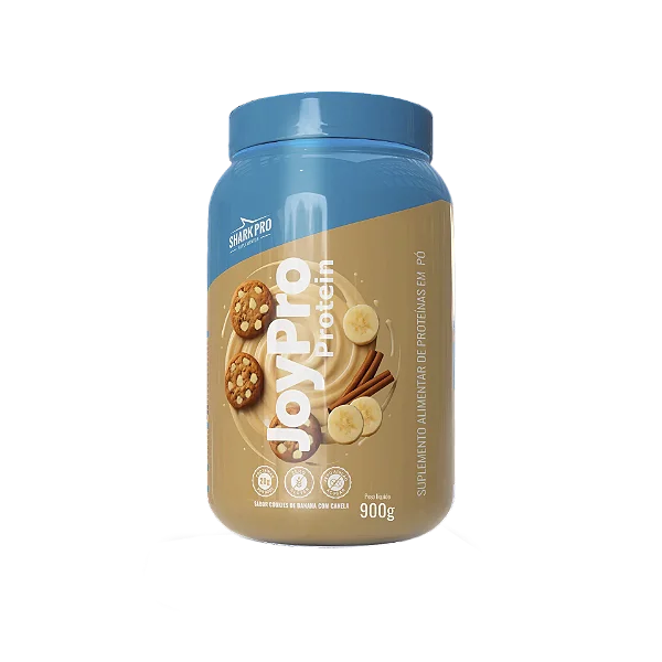 Whey Protein Joypro Pote 900g Shark Pro - Bolo De Banana Com Canela