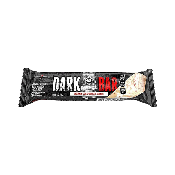 Dark Bar 90g Morango Chocolate Branco Darkness