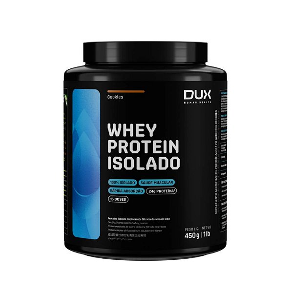Whey Protein Isolado Pote 450g Dux Nutrition - Butter Cookies