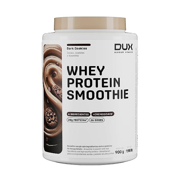 Whey Protein Smoothie Pote 900g Dux Nutrition - Dark Cookies