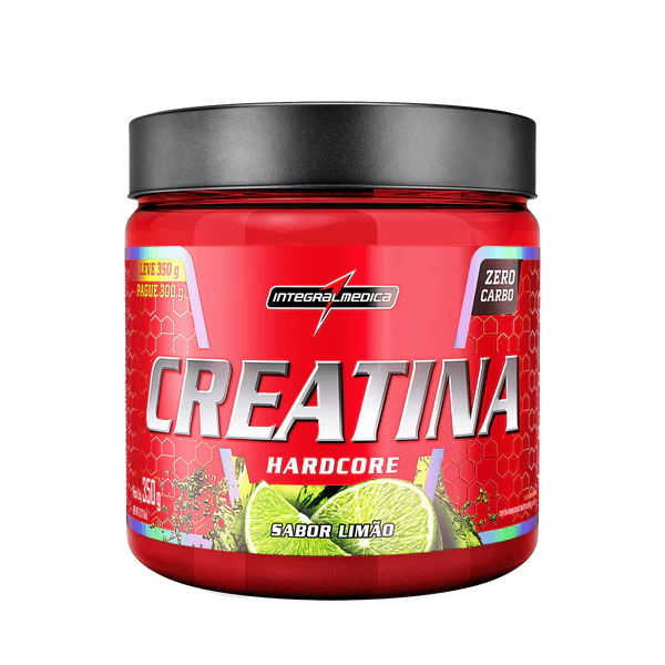 Creatina Hardcore 350g Com Sabor Integralmedica - Limao