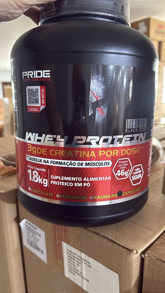 Whey Protein 100%, 1,8kg Pride Supplements