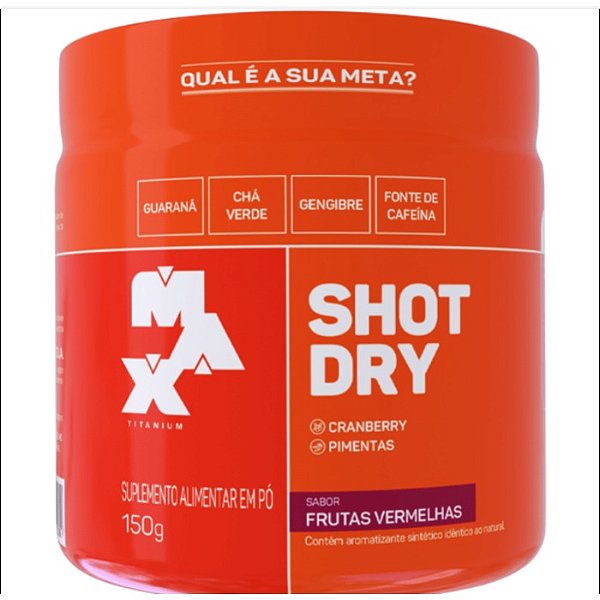 Shot Dry Pote 150g Maracuja Max Titanium