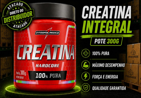 Combo - 6 Creatinas pote 300g Integralmédica