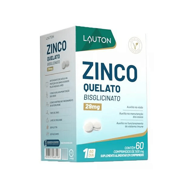 Zinco Quelato 60 Caps Lauton Nutrition