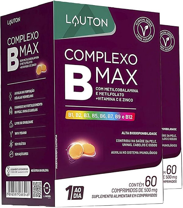 Foto de Complexo B 60 Caps Lauton Nutrition