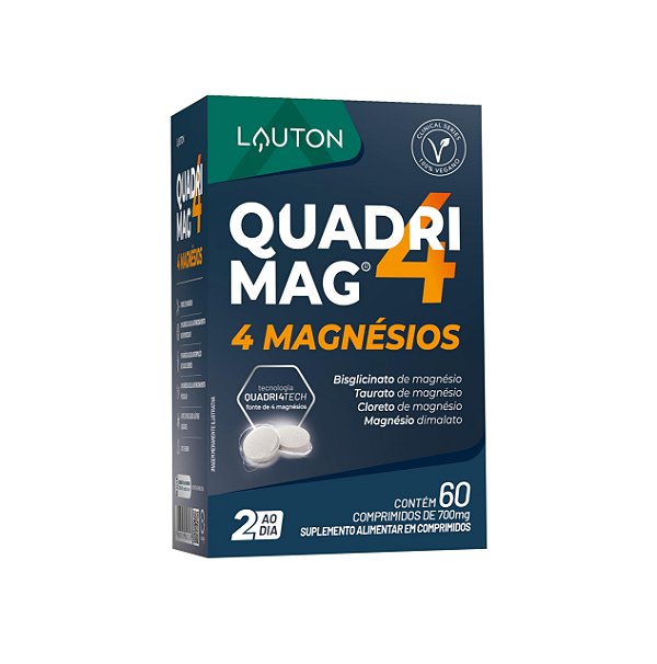 Quadrimag 4 Magnesios 60 Caps Lauton Nutrition