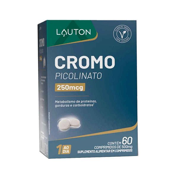 Picolinato De Cromo 60 Comprimidos Lauton Nutrition