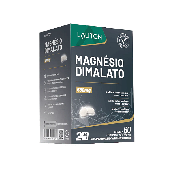Foto de Magnesio Dimalato 60 Caps Lauton Nutrition