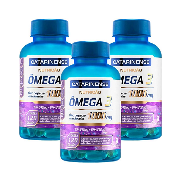 Foto de Kit Omega 3 1000mg 300 cps Laboratorio Catarinense