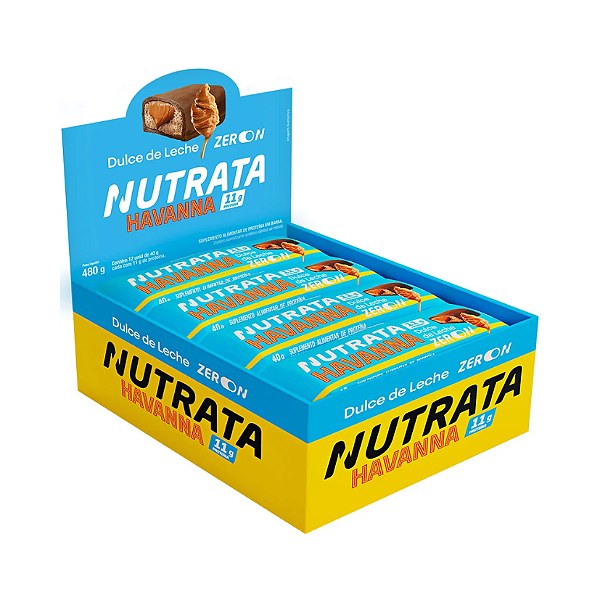 Whey Grego Bar 40g Doce De Leite Havanna Zero Display Com 12un Nutrata