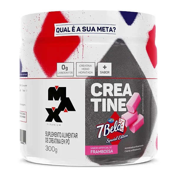 Creatina Pote 300g Sabor 7Belo Max Titanium