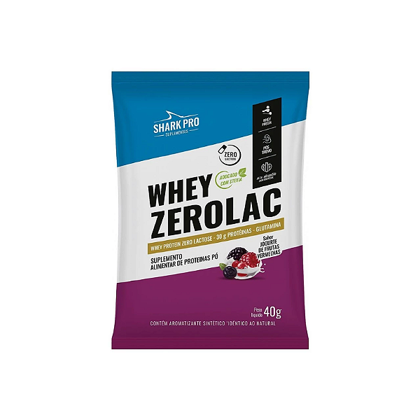 ZeroLac Sache 40g Iogurte De Frutas Vermelhas Shark Pro