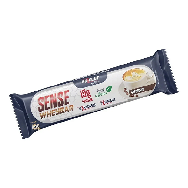 Sense Whey Bar 45g Creme De Avelã Absolut Nutrition