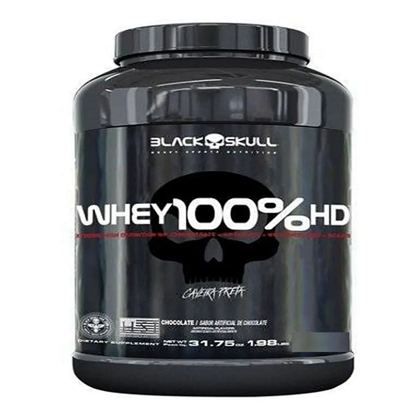 Foto de Whey 100% HD 1,8Kg Black Skull  - Chocolate