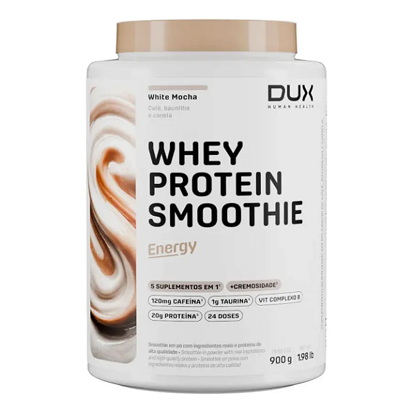 Whey Protein Smoothie Pote 900g Dux Nutrition - White Mocha Energy