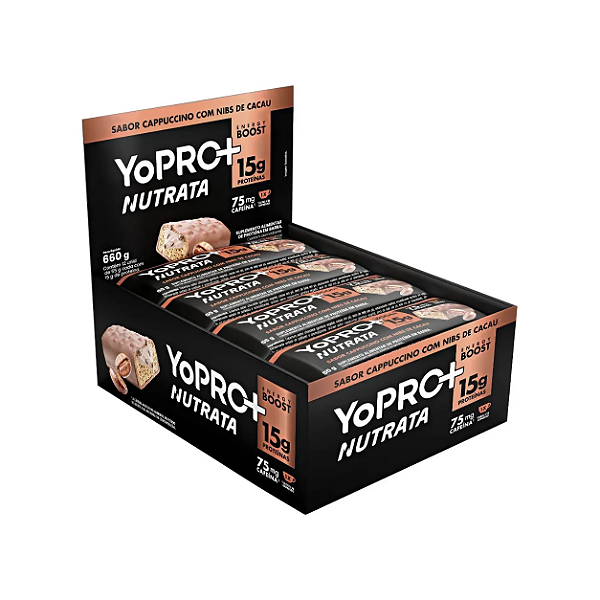 Barra De Proteina Yopro 55g Display Com 12un Nutrata - Cappuccino