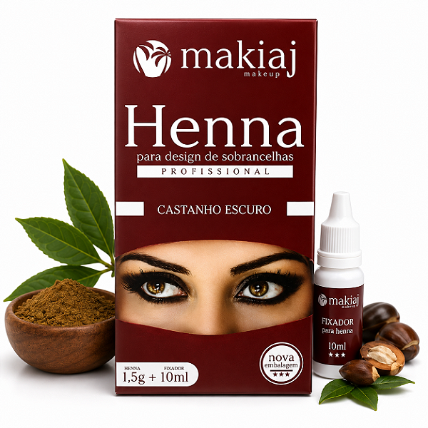 Henna Castanho Preto Makiaj