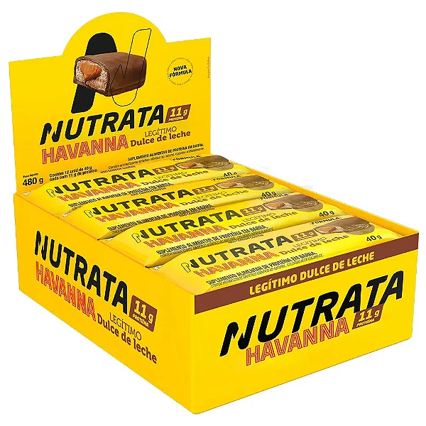 Whey Grego Bar 40g Havanna Display Com 12un Nutrata - Doce De Leite