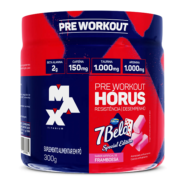 Foto de Pré treino Hórus 300g - Max Titanium - 7 Belo