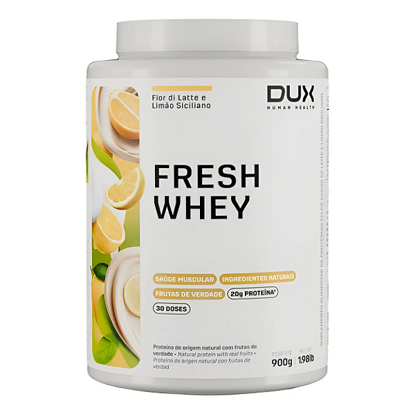 Fresh Whey 900g Dux Nutrition - Fior Di Latte e Limão Siciliano