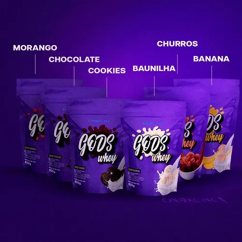 Foto de Gods Whey 100% Refil 900g Canibal