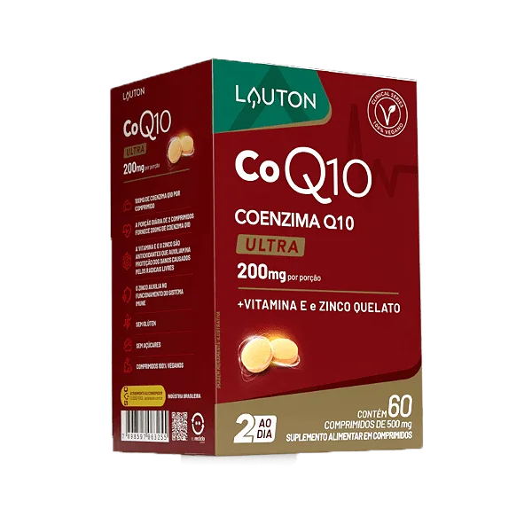 Coenzima Q10 200mg 60 Comprimidos Clinical Series Lauton Nutrition
