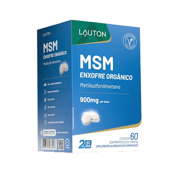 Enxofre Orgânico 450mg 60 Cápsulas Clinical Series Lauton Nutrition