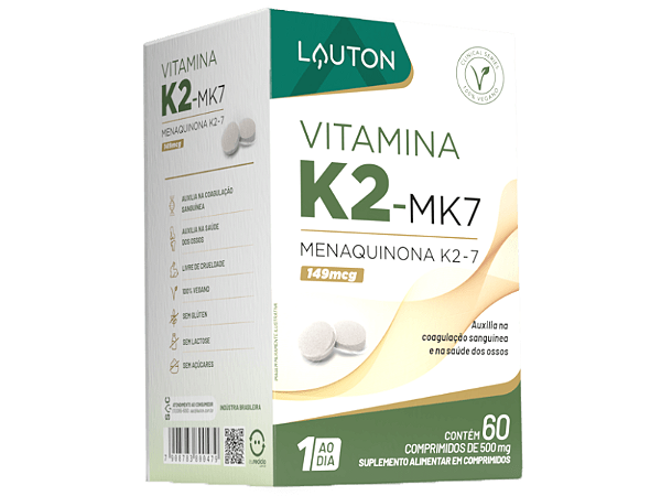 Vitamina K2 60 Caps Lauton Nutrition