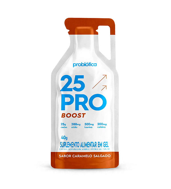 Gel 25 Pro Boost Sache 40g Caramelo Salgado Probiotica