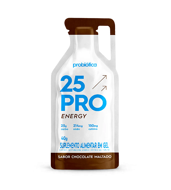 Gel 25 Pro Energy Sache 40g Chocolate Maltado Probiotica