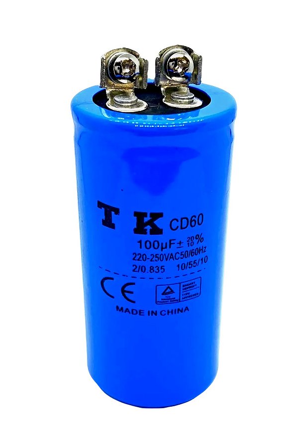 CAPAPACITOR  MOTOR STAR 100UF 220/250V 42X80MM  CD60 TK