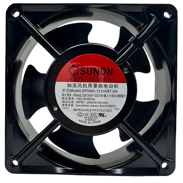 VENTILADOR 120X120X38 DP200A-2123XST 220/240V - SUNON