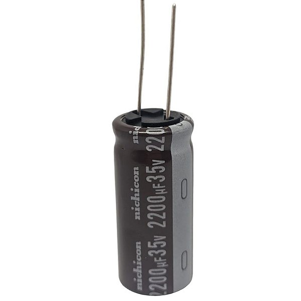 CAPACITOR ELETROLÍTICO 2200UF 35V ± 20% RADIAL 16 MM UPM1V222MHD