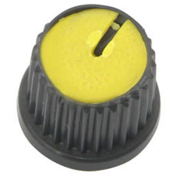 KNOB ESTRIADO S/PARAFUSO AMARELO AD209 - PERFORMANCE SOUND