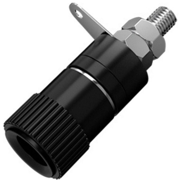 BORNE PLUG PARA PINO BANANA FÊMEA MÉDIO 170 1T PRETO