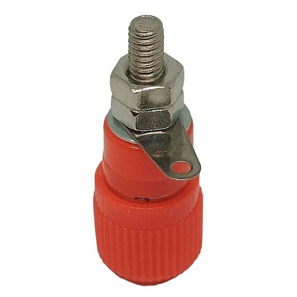 BORNE CX ACUSTICA PLAST 11X33MM VEMELHO