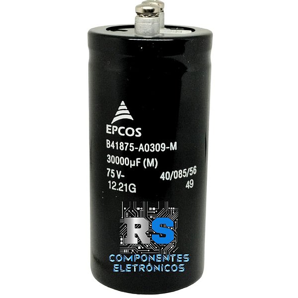 CAPACITOR GIGA-ELCO 30.000UF 75V B41875A0309M 50x105MM APCOS