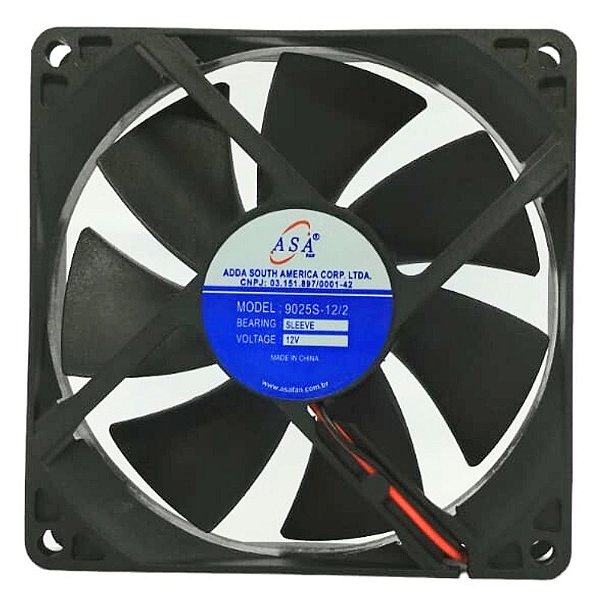 MICRO VENTILADOR 92X92X25 12V 3000RPM 9025S-12/2  ASA FAN