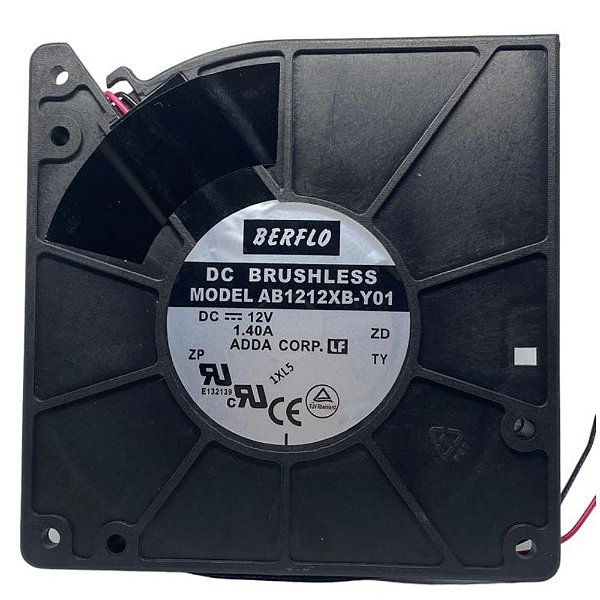 VENTILADOR EXAUSTOR BLOWER 120X120X32MM 12V AB1212XB-Y01 ROLAMENTO DUPLO