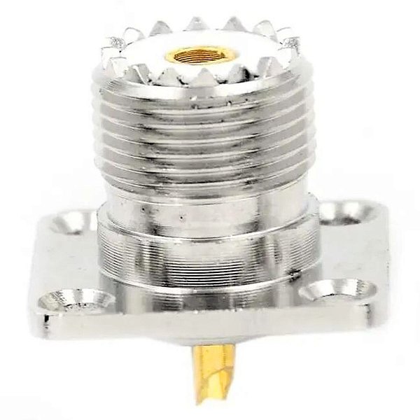 CONECTOR UHF HBN-409 FEMÊA BASE QUADRADA
