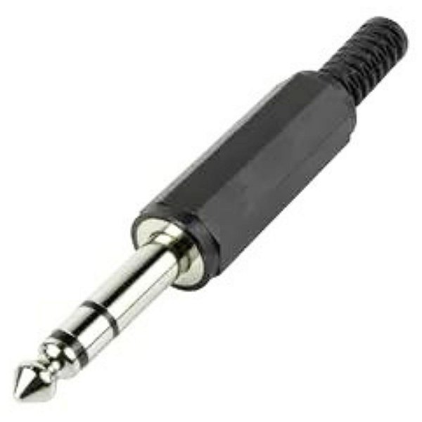 PLUG P10 MONO PLASTICO 6,35MM PARA CABO
