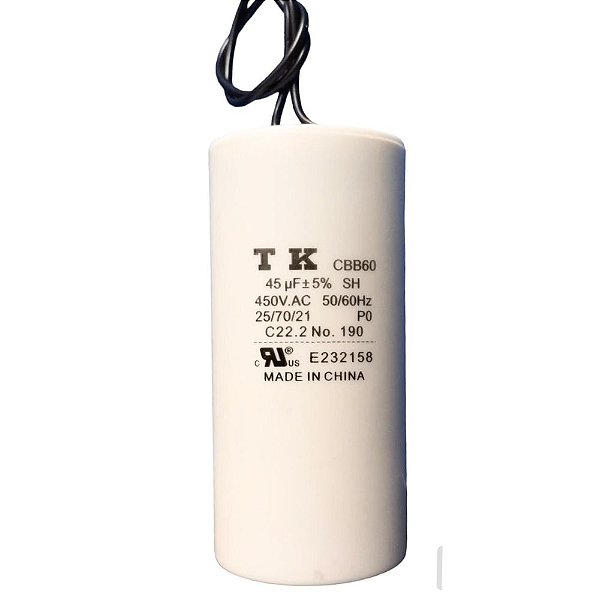 CAPACITOR PPM 45UF 450V FIO CBB60 50x103MM TK
