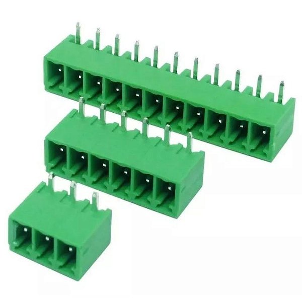 BORNE 6 VIAS PASSO 3,81MM MACHO 90 GRAUS TIPO BR7